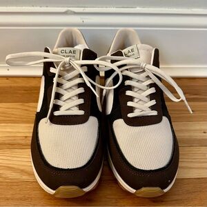 Like New Clae Men's 10.5 Sneakers in Brown and Cream